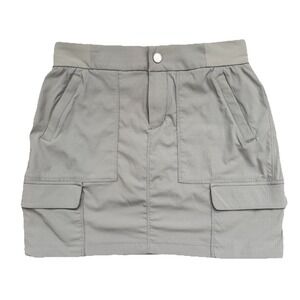 Athleta Trekkie Skort Womens 4 Gray Outdoors Hiking Athleisure Travel Comfort